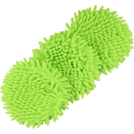 Spin Mop 3-Pack Replacement Heads for Ceda RinseClean 2 Tank System, Green Chenille Microfiber, Machine Washable (1/5)