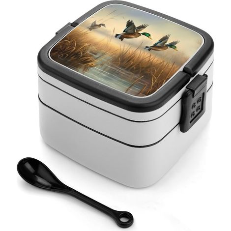 Boîte à bento empilable pour adultes, étanche, avec fermeture (1/5)