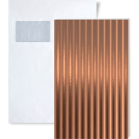 1 SAMPLE PIECE S-29204 WallFace WAVE 12 Copper brushed AR STRUCTURE Collection  Wall panel SAMPLE in DIN A5 size