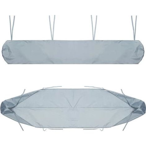 Housse de protection contre la pluie pour auvent de terrasse gris de 4 m (1/4)