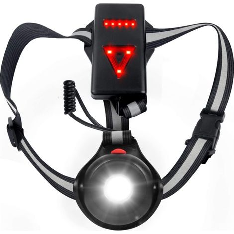 Chest Running Light for Runners, Designed for Night and Early Morning Jogging, Premium Light for Running, Dog Walking, Camping and Hiking.