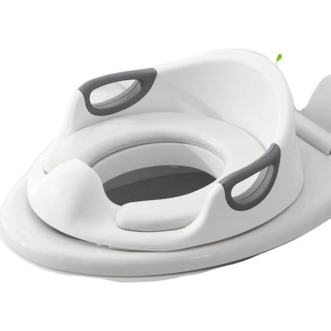 Toilettensitz für Kinder, rutschfestes Design, verbesserte Sicherheitsmerkmale, WEISS (1/2)