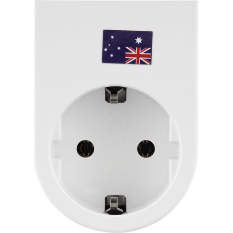 REV Reisestecker Traveler Plus Australien / China weiß Keine Angabe (1/5)