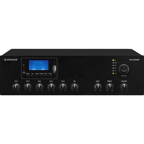 Monacor PA-812DAP Amplificatore PA 120 W 1 canale 1 zona (1/4)