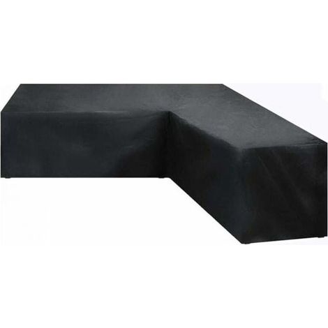(222 x 286 x 82 cm) Waterproof Garden Corner Furniture Cover, L-shaped Garden Sofa Cover, 210D Fabric Cover (1/4)
