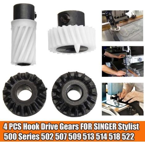 4 Stück Nähmaschinen-Greiferantriebsräder für Stylist 500 Serie 502 507 509 513 514 518 522 (1/4)