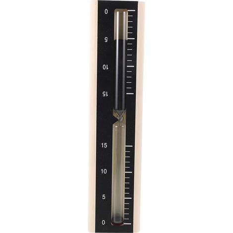 Sablier de Sauna en Bois Résistant la Chaleur – Minuterie Rotative 15 pour Spa et Hammam – Accessoire Compact pour Salle de Sauna – Minuterie Précise et Solide (1/5)