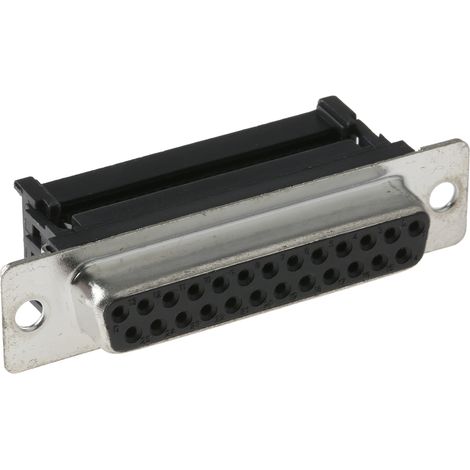 Connecteur Sub-D RS PRO 25 voies Femelle Montage sur câble Droit ( Prix pour 1 ) (1/3)