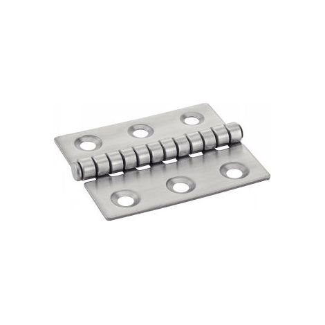 Charnière Type Fendue 6 trous Inox A2 50X60 - 20 pièces (1/2)