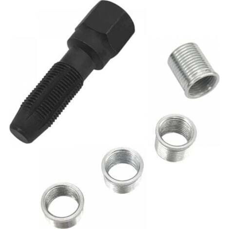 5pcs Kit de réparation pour Filetage de Bougies d'allumage M14 x 1.25. Kit de refiletage de Culasse. Rethreading Bougie. Outil de réparation de Filetage de Cylindre d'alésoir de 14 mm