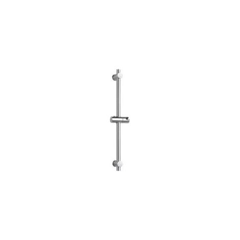 Barre de douche en acier inoxydable 304 – Fixation réglable en hauteur et angle – Finition chromée polie – Longueur 66 cm (1/5)