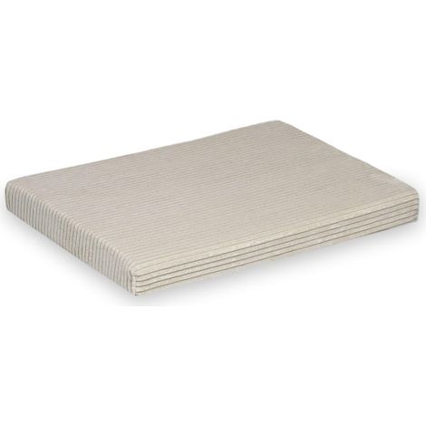 Tapis de jeu en mousse beige velours côtelé (1/5)