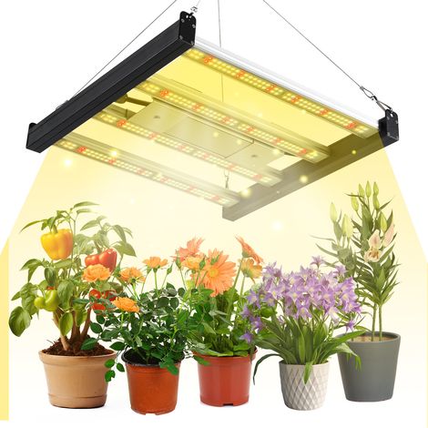 Jiubiaz 2x LED Pflanzenlampe 120W Vollspektrum Grow Light mit Dimmfunktion – Effiziente Pflanzenbeleuchtung für Indoor Garten & Gewächshaus (1/5)