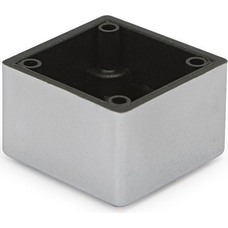 HERRAJES ALK pata plástico uria 45x45 h30 ral9006 , 0UNIDADES (1/2)