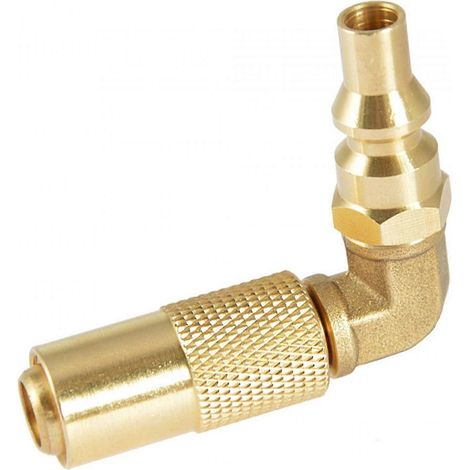 Raccord adaptateur rapide 1/4" pour camping-car avec coude pour barbecue de caravane (1/5)