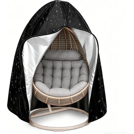 115 190cm Housse de Chaise Suspendue, 210D Oxford Hanging Chair Cover Housse Oeuf Suspendu ExtérieurHanging Chair Cover, Waterproof, Windproof, UV Resistant, Tear-Proof (1/5)