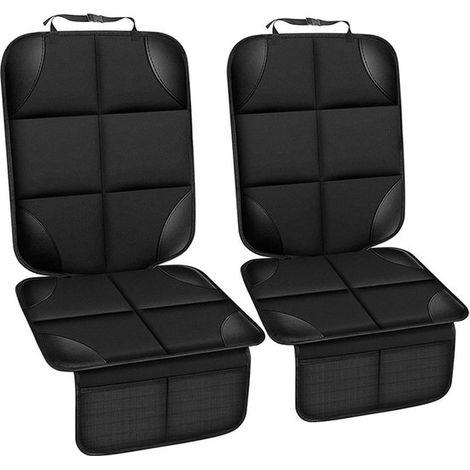 protectores universales antideslizantes para asientos de coche, impermeables y con bolsillos de almacenamiento. (1/5)