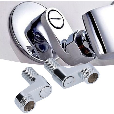 Adaptateur de Bras Pivotant pour Robinet de Douche, Convertisseur G1/2 à G3/4 pour Tuyaux d'Eau Chaude et Froide, Accessoire de Fixation pour Salle de Bain