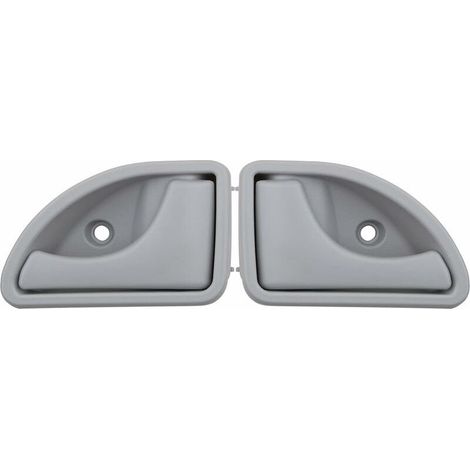 Poignée de Porte Avant Gauche et Droite Poignee de Porte Interieur, Compatible avec Renault 1997 2002 2003 2007 Kangoo 1997 2003 Twingo , 8200247802 8200247803(2pcs) Gris (1/5)