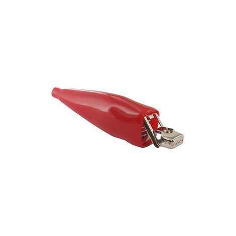 Lote de 10 pinzas clip de 10A. Acolchado rojo (negativo). Reposición de nuestro estuche 9218341.