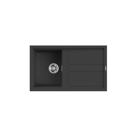 Lavello Elleci Incasso 1 vasca 86x51 Best 400 Granitek Antracite LGB40059 (1/5)