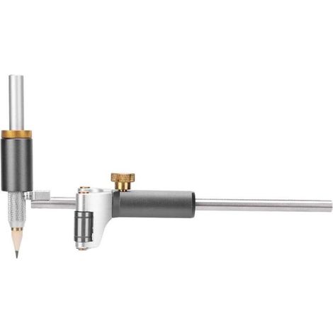 Set of 1 Straight Line Linear Arc Tracing Tool for Woodworking, Dual-Purpose DIY Ruler Parallel Line Drawing Tool (1/5)
