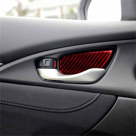 4 interior door cup covers for 16-19 generation Honda Civic 10th generation (1/4)