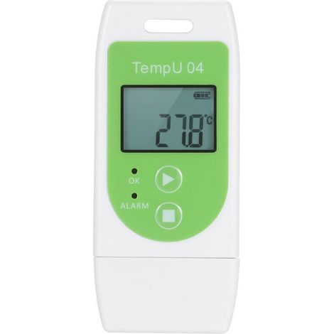 Thermomètre Enregistreur de Données USB - Enregistrement de Température Réutilisable (32 000 Données), Vert