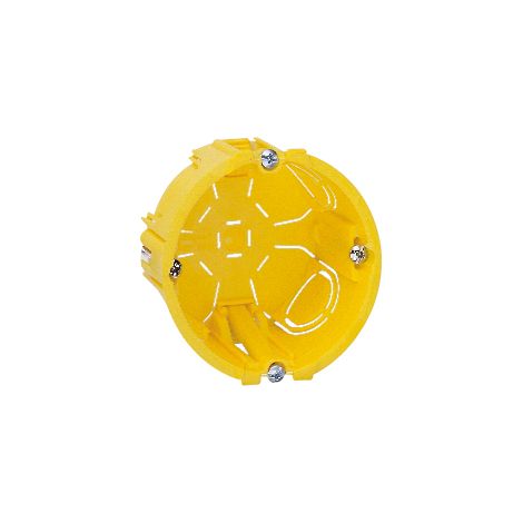 Legrand – Boîte de dérivation ronde 80mm – Profondeur 40mm – Plaque et vis incluses – Installation rapide pour cloisons sèches