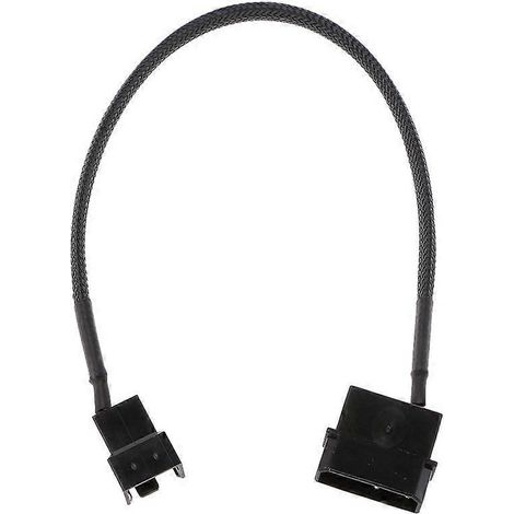 4-Pin Molex-Stecker auf 3-Pin/4-Pin PWM-Stecker (ummanteltes Lüfterverlängerungskabel)
