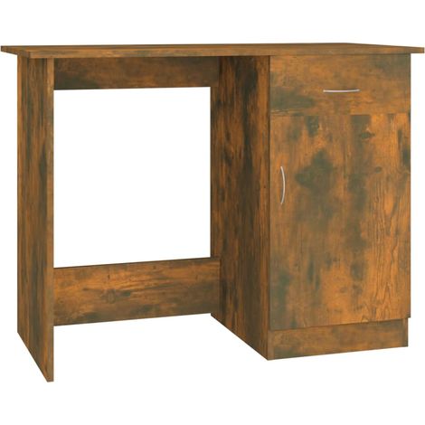 Maison Exclusive - Scrivania Rovere Fumo 100x50x76 cm in Legno Multistrato