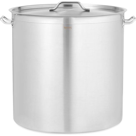 Olla cacerola 130 litros 550 mm para placas de inducción acero inoxidable 140004165 (1/4)