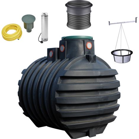 4rain MONO Erdtank-Komplettset 5000 Liter inkl. Filterpaket, Teleskop-Domschacht und Garten-Comfort (1/5)