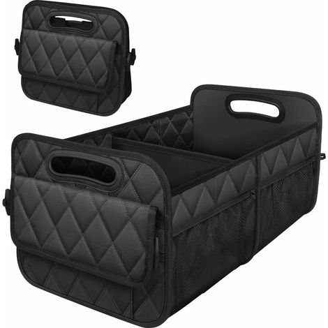 Box portaoggetti per il bagagliaio dell'auto, box portaoggetti per l'interno dell'auto, vano portaoggetti, box bagagli per l'abitacolo dell'auto, portellone posteriore, 563232 cm (1/2)