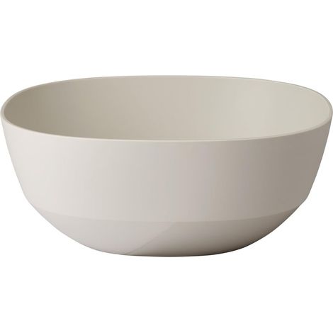 Saladier Silueta - Lavable au lave-vaisselle et résistant au micro-ondes - Plat de service - Plats à tapas - Vaisselle - 3000 ml - Nordic white (1/5)