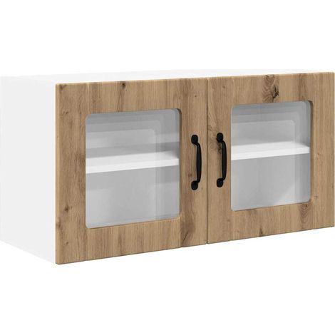 Meuble mural de cuisine,Armoire de cuisine Chêne artisanal 80 x 31 x 40 cm CFW82519 (1/5)
