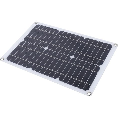 Panneau solaire monocristallin en silicium 20 W 18 V pour batterie de téléphone ou de voiture, chargeur extérieur (1/5)