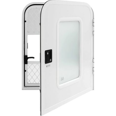 Porte d'entrée de camping-car, 762 x 915 mm (30 x 36 pouces), 4 clés, porte d'entrée côté passager pour RVs, Trailers, véhicules de construction
