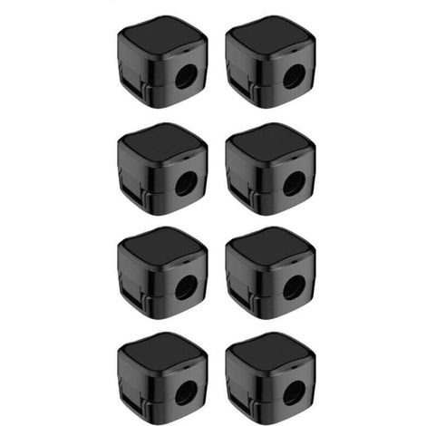 8Pcs Organisateur Câble Magnetique avec Auto-adhésifs, Clips Rangement de Câble, pour Câble Chargement USB, Câbles D'alimentation, pour Maison, Bureau (Noir) (1/4)