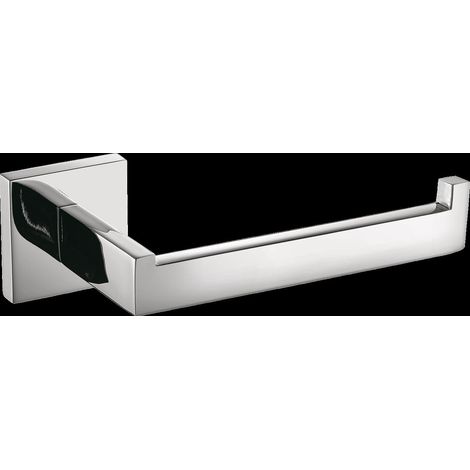 Support de rouleaux de rechange KWC, CUBUS, acier inoxydable, 165x54x85 mm, montage en applique, haut brillant (1/2)