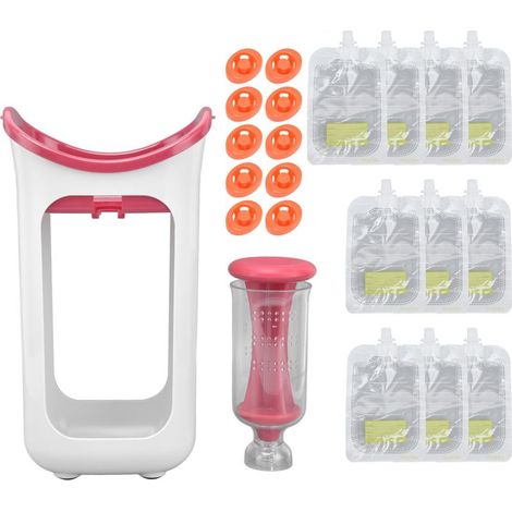Mixeur Bébé Manuel - Préparation Facile, Nettoyage Rapide, Aliments Sains et Sûrs pour Bébé