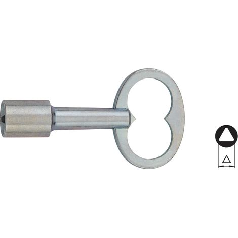 Clé triangle 11mm – Type de clé à main – Pour espaces confinés – Usage professionnel – Couleur argentée – Couillet