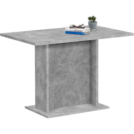 Table de Repas Design "Sanary" 110cm Gris Béton (1/3)