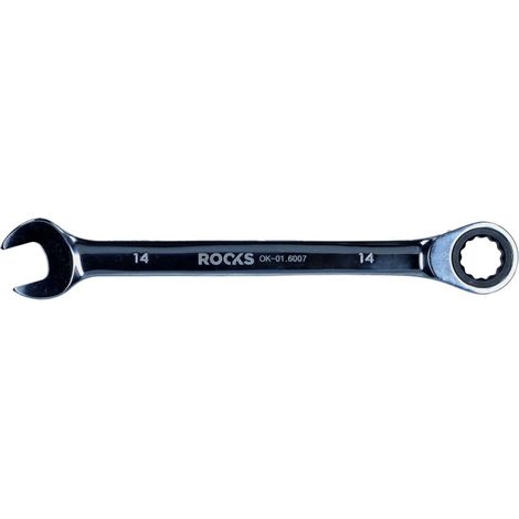 Chiave combinata ROOKS 14 mm con cricchetto (OK-01.6007)