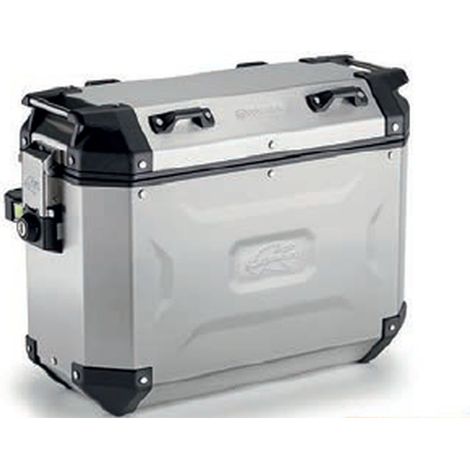 Valise latérale Kappa 2025/05 37L Monokey Cam KVG37A K'Voyager en aluminium droit couleur argent