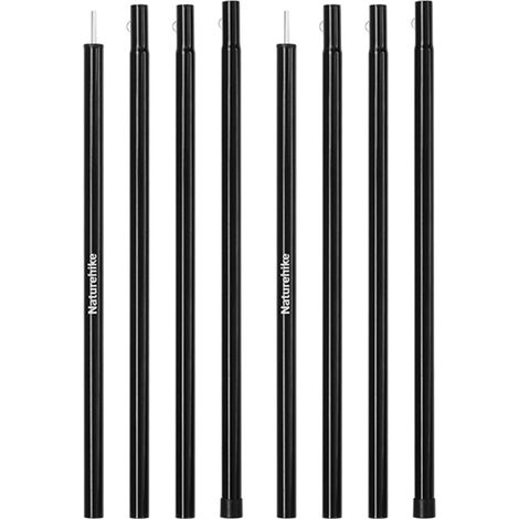 Lot de 2 barres de tente télescopiques résistantes au vent, en fer, polyvalentes, diamètre du tube épais de 2,5 mm (1/5)