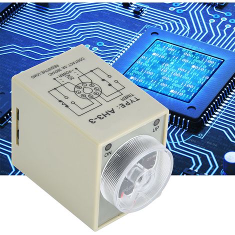Zeitrelais 30S 8-Pin-Timer 35mm DIN-Schiene für industrielle Automatisierungssysteme DC12V (1/5)