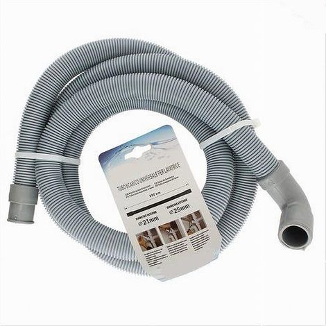 Cleafe - Tubo Di Scarico Universale Per Lavatrice Lavastoviglie Da 200 Cm Corrugato 59054 - (1/3)
