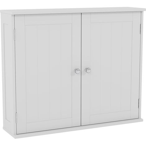 Priano 2 Door Bathroom Cabinet Wall Mounted Cabinet, White