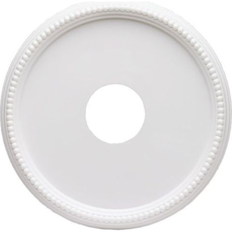 Rosace de plafond décorative 40 cm – ABS blanc léger – Diamètre ouverture 10,2 cm – Facile à installer pour luminaires et ventilateurs – Westinghouse